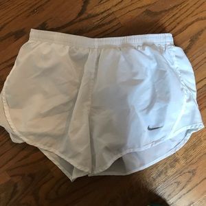 White Nike shorts size XS